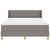 vidaXL Boxspringbed met matras Taupe 200 x 160 cm Polyester