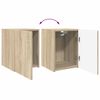 vidaXL Tv-meubelset Wandgemonteerd 4 pcs Sonoma Eiken Bewerkt hout