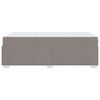 vidaXL Bedframe met matras Taupe 90 x 200 cm Stof