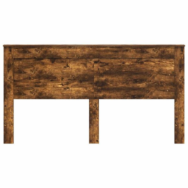 vidaXL Hoofdbord met hoofdeinde Gerookt eiken 200 cm Bewerkt hout
