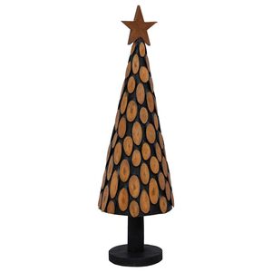 vidaXL Kerstboom met standaard Bruin 150 cm Massief teakhout