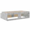 vidaXL Bedframe met lade Beton Grijs 100 x 200 cm Bewerkt hout