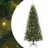 vidaXL Kunstkerstboom met 300 LED met standaard Groen 240 cm PE en PVC