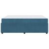 vidaXL Bedframe met matras Blauw 140 x 200 cm Stof