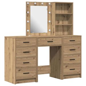 vidaXL Plafondtafel 3 st Bruin 40 x 41 x 135 cm Bewerkt hout