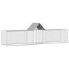 vidaXL Kippenren 5x1x1,5 m gegalvaniseerd staal