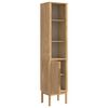 vidaXL Hoge badkamerkast met plank FLORO Wasbruin 35 x 30 x 160 cm