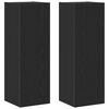 vidaXL Wand TV Kast 2 st Zwart Eiken Bewerkt hout