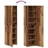 vidaXL Hoge kast Oudhout 45 x 42,5 x 185 cm