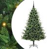 vidaXL Artificial Pre-lit Kerstboom met Ballenset Groen 180 cm