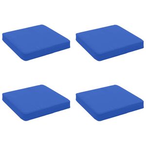vidaXL 4-Piece Zitkussens VUGHT 4 pcs 100% Polyester Koninklijk Blauw
