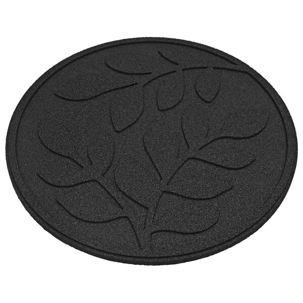 vidaXL Stapsteen 6 pcs Zwart &Oslash; 44 x 2 cm Rubber