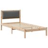 vidaXL Bedframe Donkergrijs 90 x 190 cm Massief grenenhout