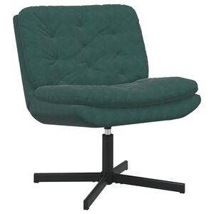 vidaXL Draaibare Relaxstoel Donkergroen 63 x 75 x 76 cm Fluweel