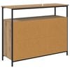 vidaXL Dressoir Artisan Eiken 100 x 35 x 80 cm Bewerkt hout