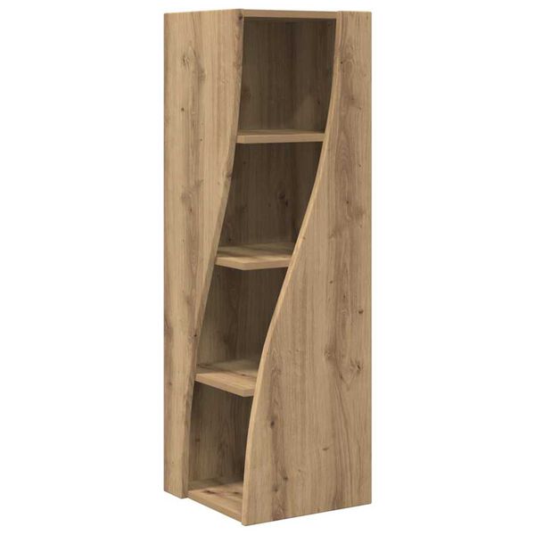 vidaXL Hoekkast Artisan Eiken 32x32x102cm Bewerkt hout