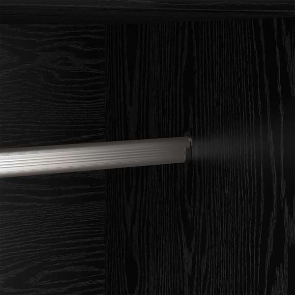 vidaXL Kledingkast Zwart Eiken 82,5 x 51,5 x 180 cm Bewerkt hout