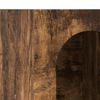 vidaXL Dressoir Gerookt eiken 59 x 35 x 100,5 cm Bewerkt hout