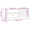 vidaXL Tv-meubel VIGO 106x40x40 cm massief grenenhout