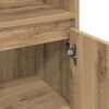 vidaXL Badkamermeubelset met plank 3 pcs Artisan Eiken Bewerkt hout