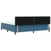 vidaXL Boxspringbed met matras Donkerblauw 200 x 200 cm Fluweel