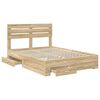 vidaXL Bedframe met lade met hoofdeinde met opslag Bewerkt hout