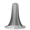 vidaXL Klamboe voor bed 156 mesh Zwart ⌀56 x 220 cm Polyester