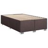 vidaXL Boxspring met matras stof donkerbruin 80x200 cm