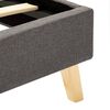 vidaXL Bedframe stof taupe 180x200 cm