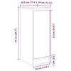 vidaXL Schoenenkast 29,5x34x76 cm bewerkt hout wit