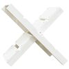 vidaXL Houtblokhouder 47x39,5x48 cm massief grenenhout wit