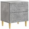 vidaXL Nachtkastje Betongrijs 43 x 34,5 x 48 cm Bewerkt hout