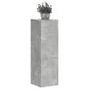 vidaXL Plantenstandaards 2 st 25x25x80 cm bewerkt hout betongrijs