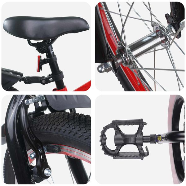 vidaXL Kinderfiets 20 Inch voor 6-11 jaar oud Blauw Zwart