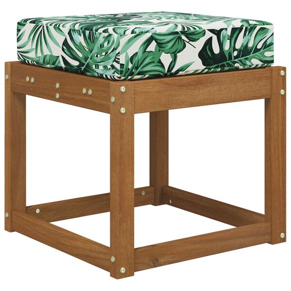 vidaXL Buiten Zitkussen Bladpatroon 40 x 40 x 8 cm 100% Polyester