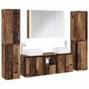 vidaXL Badkamermeubelset 6 pcs Oud hout Bewerkt hout en glas