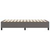 vidaXL Boxspring bed kunstleer grijs 80x200 cm