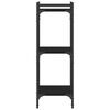 vidaXL Boekenkast 3-laags 40x30x86 cm bewerkt hout zwart