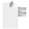 vidaXL Bureau met LED-verlichting 200x104x91 cm bewerkt hout wit