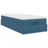 vidaXL Ottoman bed met matras 80x200cm fluweel donkerblauw