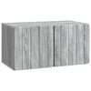 vidaXL Wandbeugel TV-kast Grijs sonoma 59,5 x 31 x 30 cm Bewerkt hout