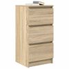 vidaXL Dressoir 37,5x35x76cm bewerkt hout sonoma eikenkleurig