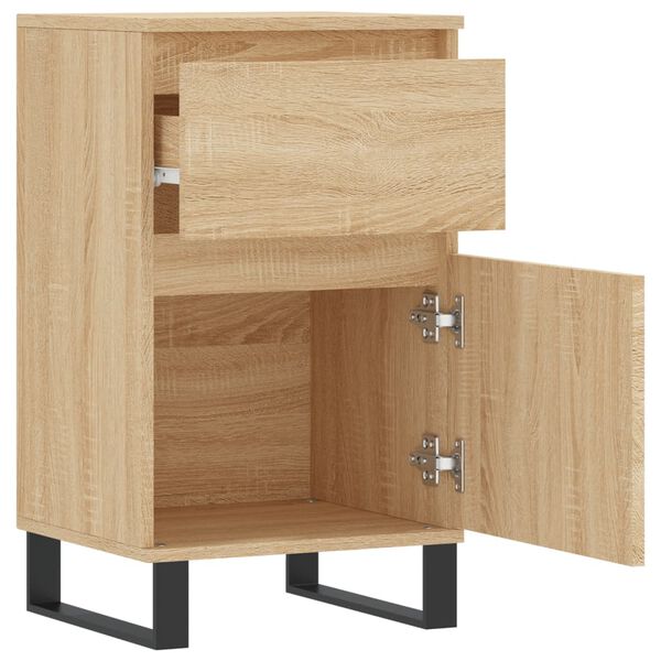 vidaXL Dressoir 40x35x70 cm bewerkt hout sonoma eikenkleurig
