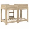 vidaXL Bunk Bed voor Kinderen Sonoma Eiken 80 x 160 cm Bewerkt hout