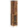 vidaXL Hoge kast 2 pcs Oud Hout Bewerkt hout