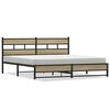 vidaXL Bedframe zonder matras metaal sonoma eikenkleurig 193x203 cm