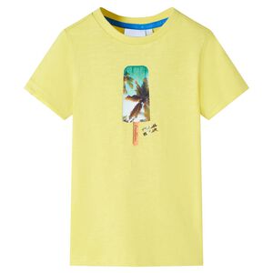 Kindershirt 116 geel