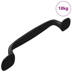 vidaXL Meubelhandgreep 250 st Zwart 130 x 19,4 x 22,3 mm Aluminium