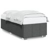 vidaXL Bedframe zonder matras 90x190 cm stof donkergrijs