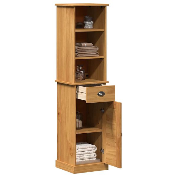 vidaXL Badkamermeubelset met lade VIGO 2 pcs Bruin en Honingbruin